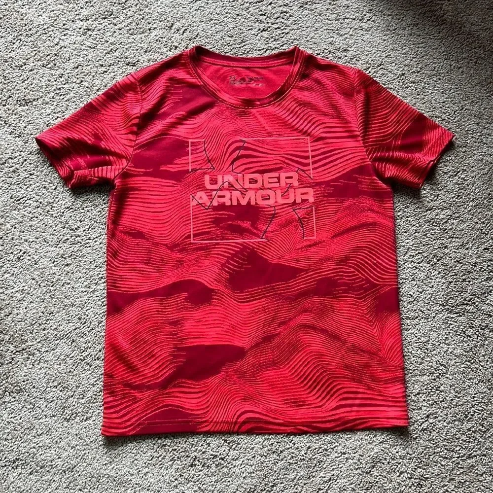 🚘🎈Red Under Armor Shirt For Youth Boys 🚘🎈